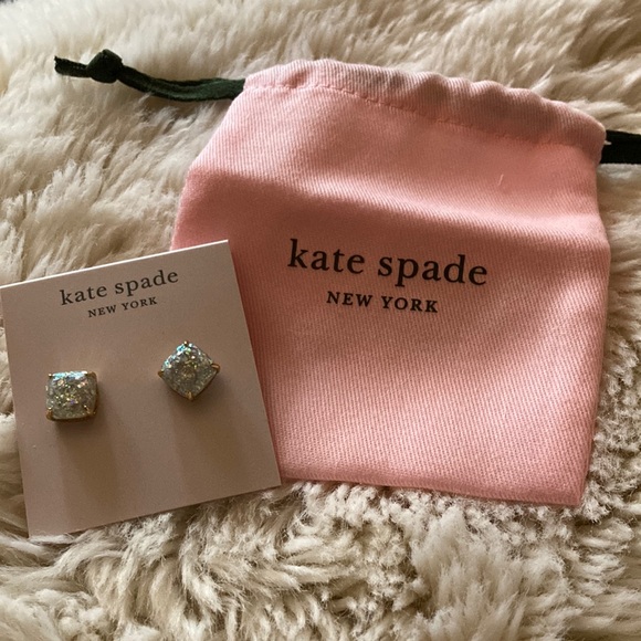 kate spade Jewelry - Kate Spade Glittery Opal stud earrings!
